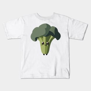 Cute Broccoli Kids T-Shirt